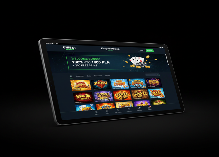 Unibet Kasyno Polska Kasyno na tablecie